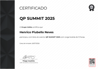 Exemplo de certificado