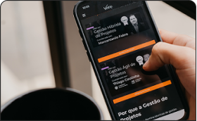 Aplicativo da Voitto aberto no celular