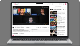 Aula ao vivo com especialistas na plataforma Voitto