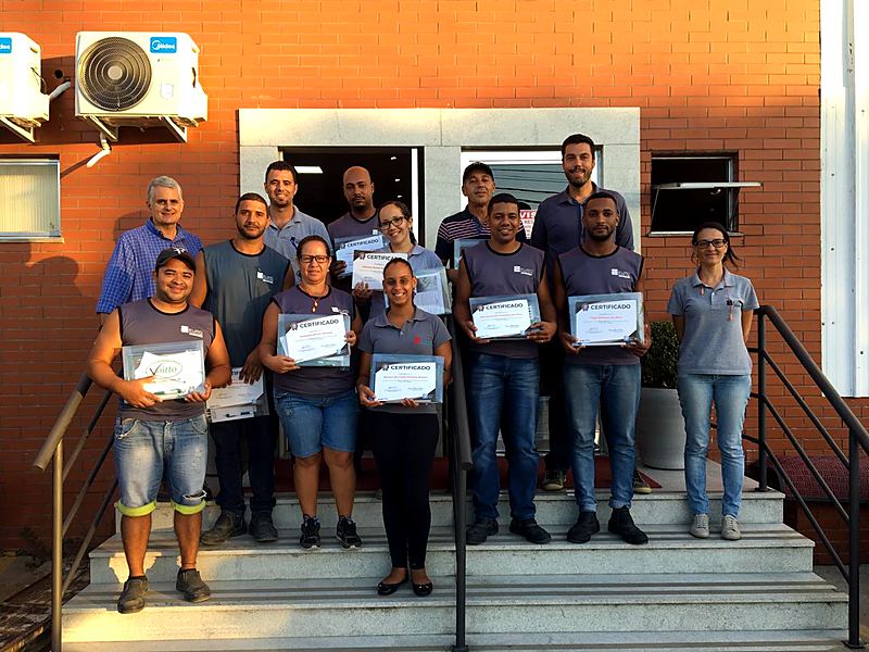 Time certificado dentro da empresa