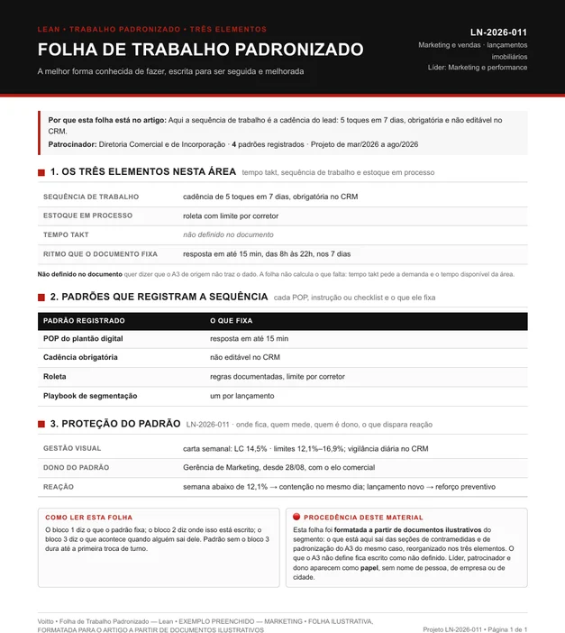 Folha de trabalho padronizado ilustrativa de marketing, LN-2026-011