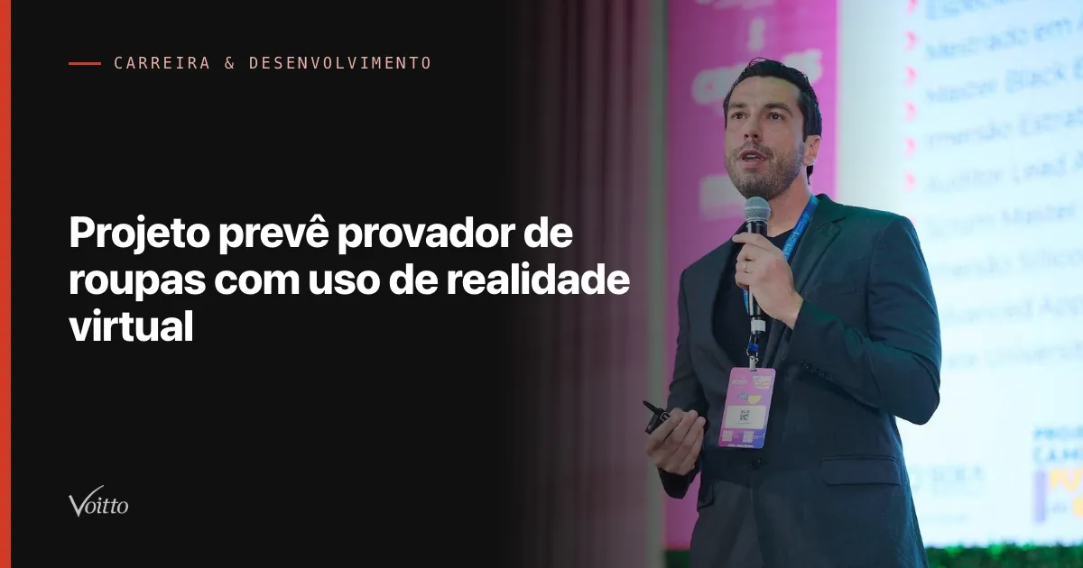 Projeto prevê provador de roupas com uso de realidade virtual