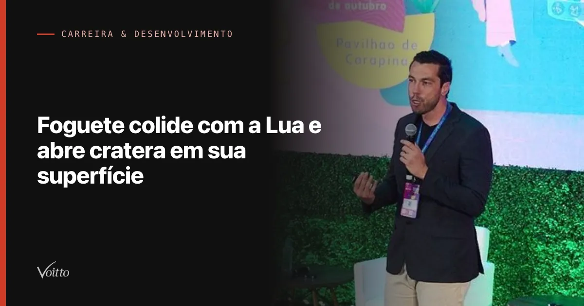 Foguete colide com a Lua e abre cratera em sua superfície