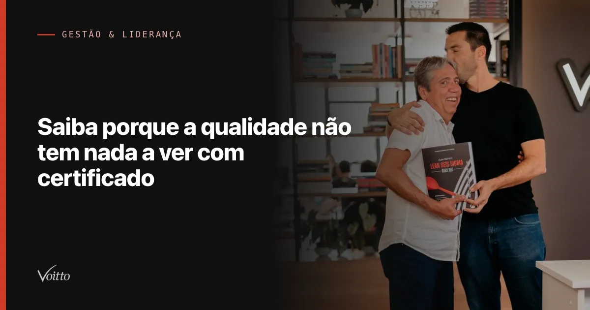 Saiba porque a qualidade não tem nada a ver com certificado