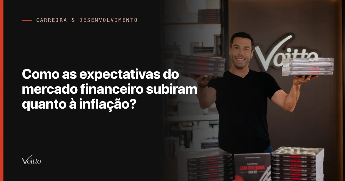 Como as expectativas do mercado financeiro subiram quanto à inflação?
