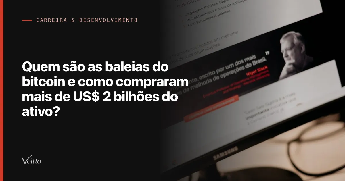 Quem são as baleias do bitcoin e como compraram mais de US$ 2 bilhões do ativo?