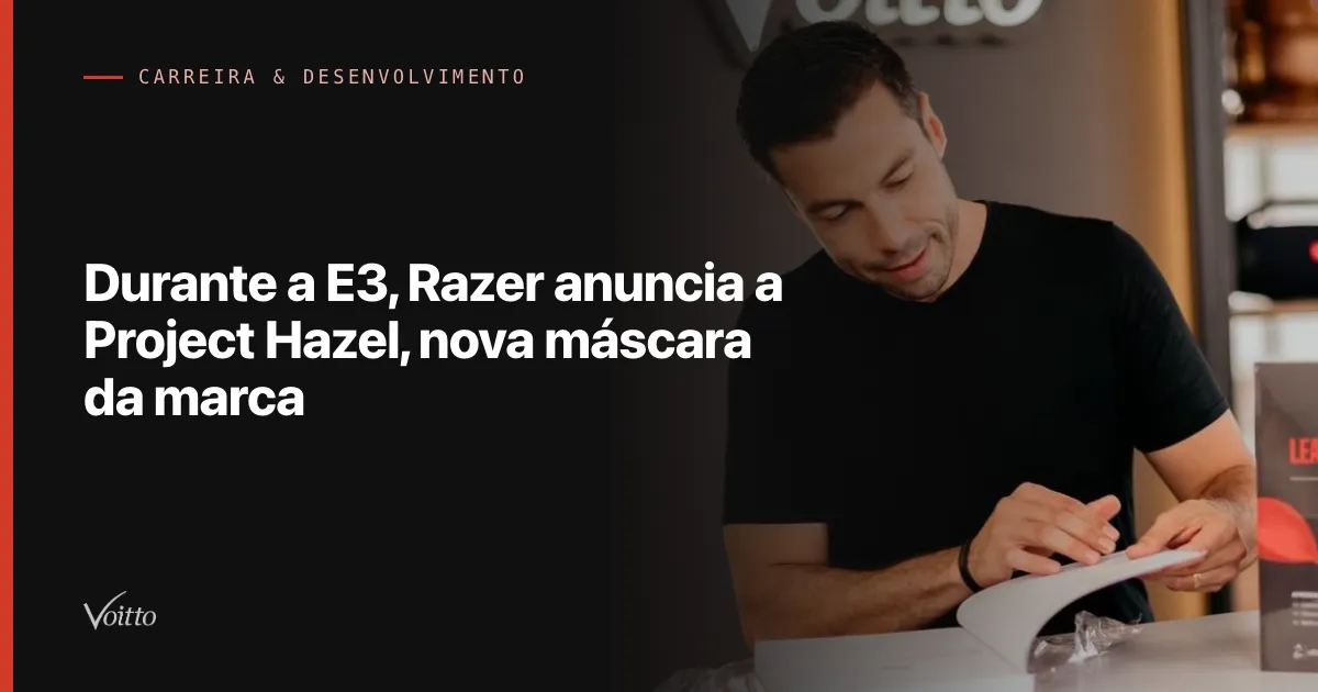 Durante a E3, Razer anuncia a Project Hazel, nova máscara da marca