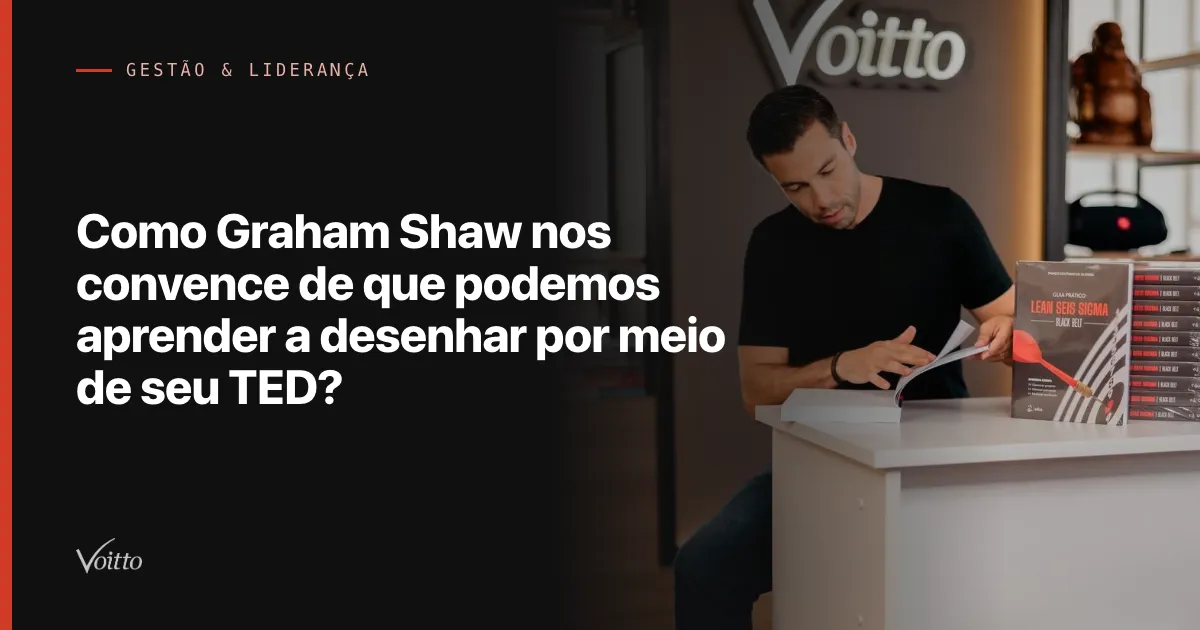 Como Graham Shaw nos convence de que podemos aprender a desenhar por meio de seu TED?