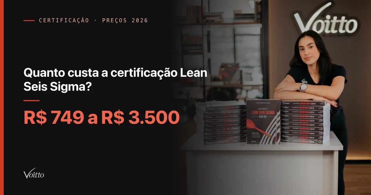 Quanto custa a certificação Lean Seis Sigma em 2026?