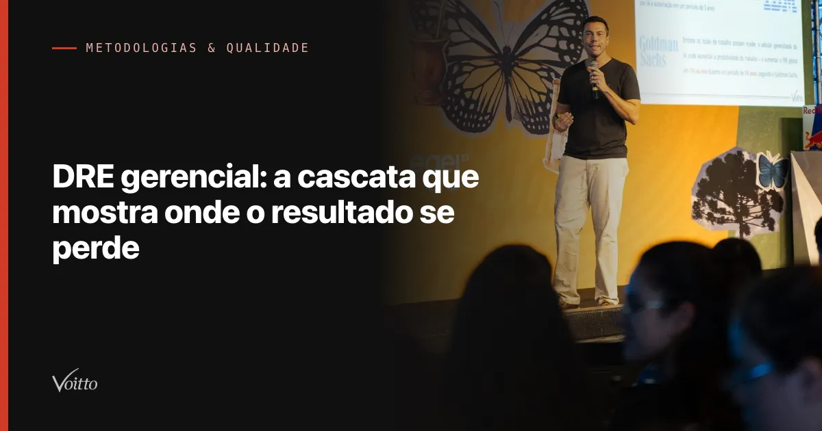 DRE gerencial: a cascata que mostra onde o resultado se perde