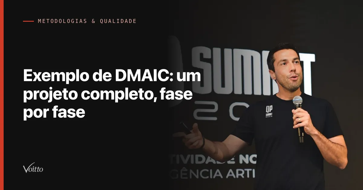 Exemplo de DMAIC: um projeto completo, fase por fase