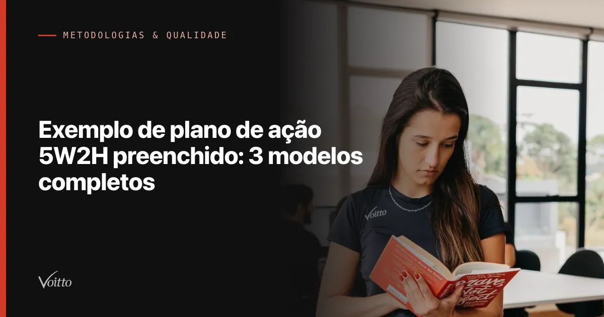 Exemplo de plano de ação 5W2H preenchido: 3 modelos completos