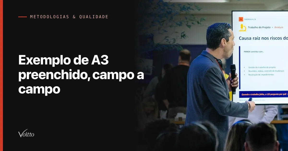 Exemplo de A3 preenchido, campo a campo