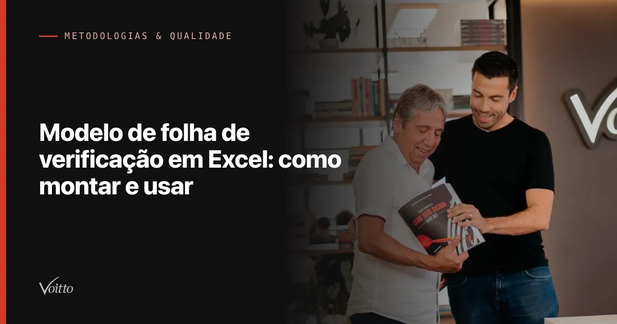Modelo de folha de verificação em Excel: como montar e usar