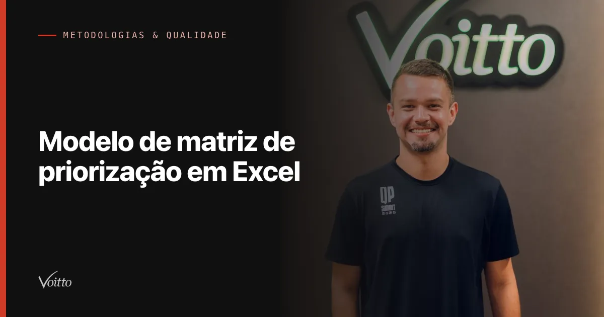 Modelo de matriz de priorização em Excel