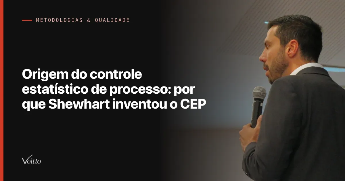 Origem do controle estatístico de processo: por que Shewhart inventou o CEP