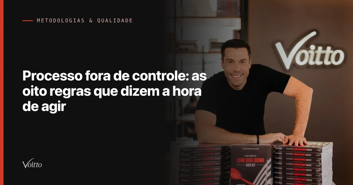Processo fora de controle: as oito regras que dizem a hora de agir