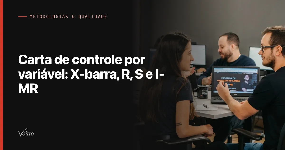 Carta de controle por variável: X-barra, R, S e I-MR