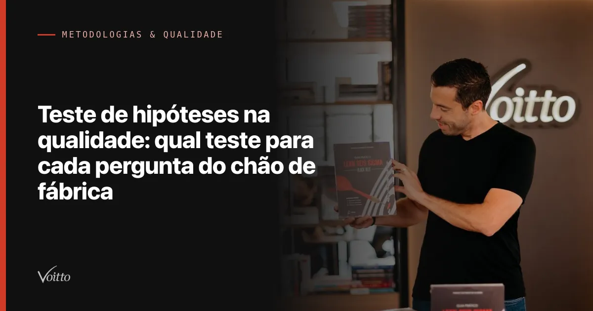 Teste de hipóteses na qualidade: qual teste para cada pergunta do chão de fábrica