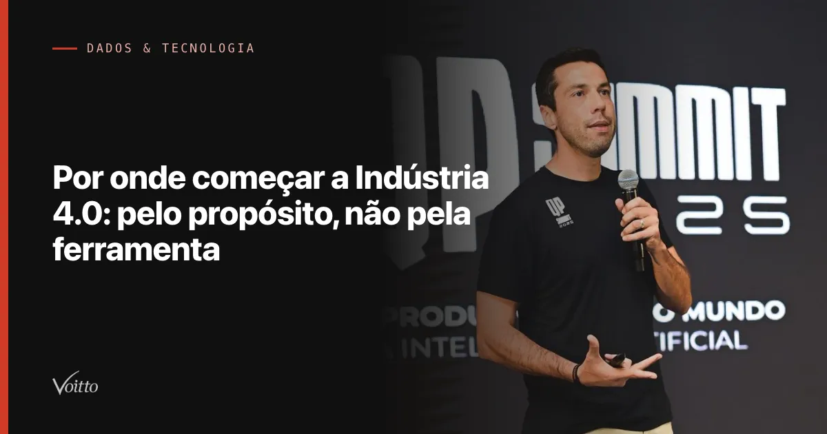 Por onde começar a Indústria 4.0: pelo propósito, não pela ferramenta