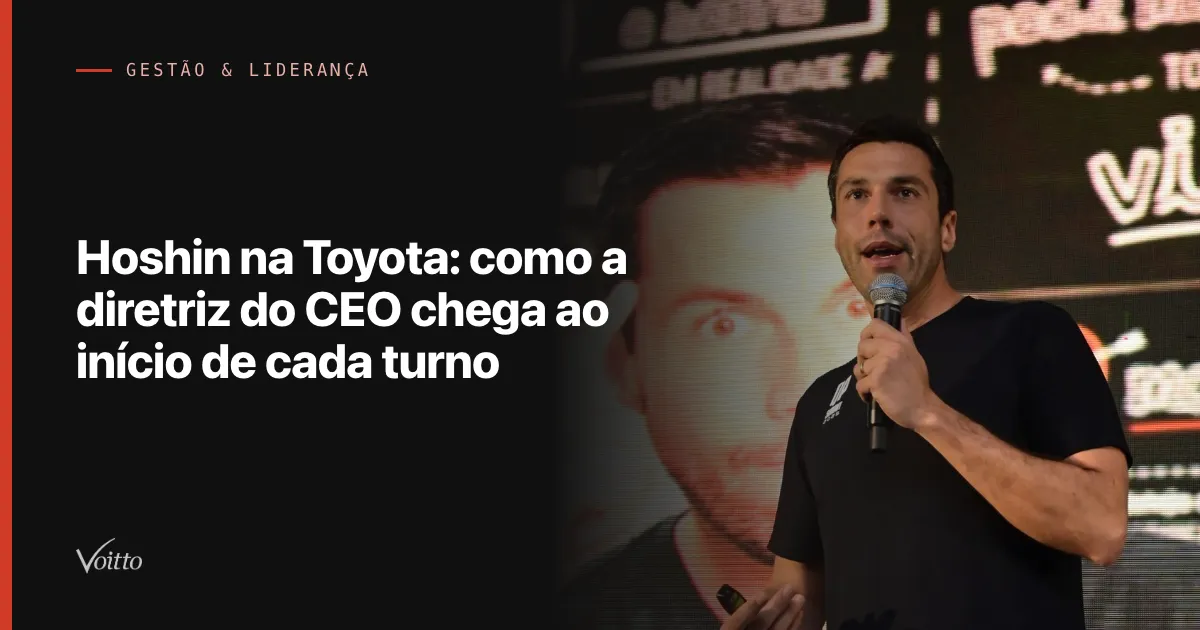 Hoshin na Toyota: como a diretriz do CEO chega ao início de cada turno