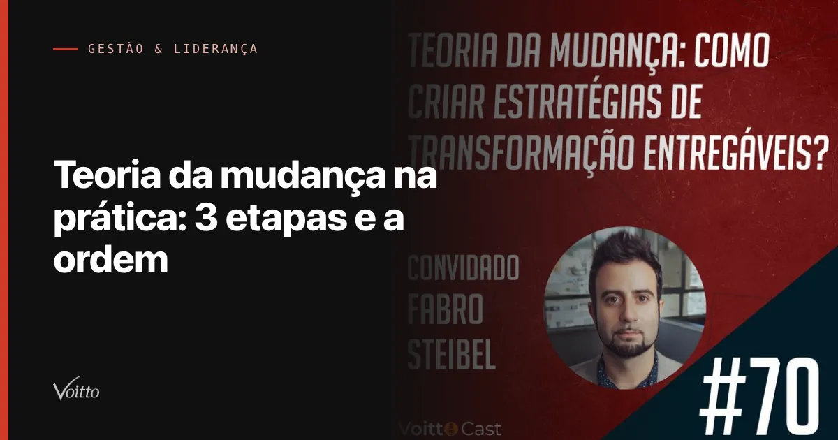 Teoria da mudança na prática: as três etapas, e por que medir é a última