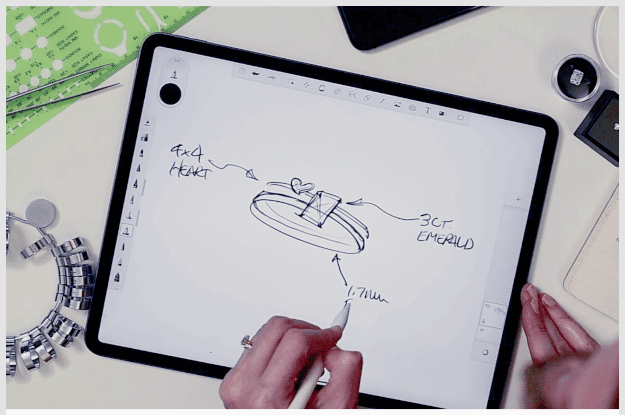 Interface do Sketchbook