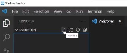 Como gerar um New Filer no VS Code Como gerar um New Filer no VS Code