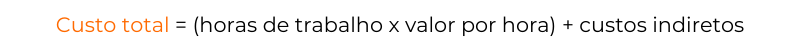Fórmula do custo total 