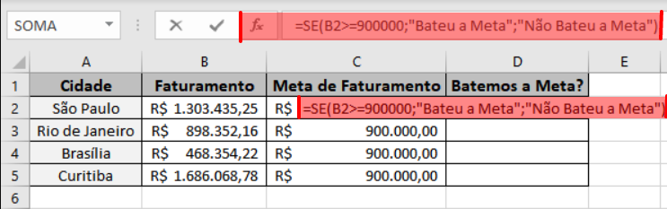 Exemplo Função SE