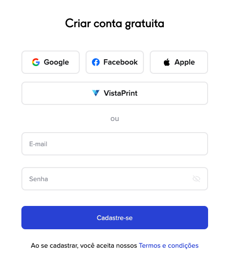 Primeiros passos para acessar o Crello Primeiros passos para acessar o Crello