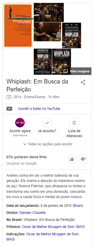 painel de informações