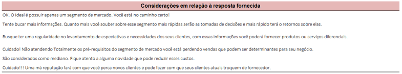 Considerações na segmentação de mercado