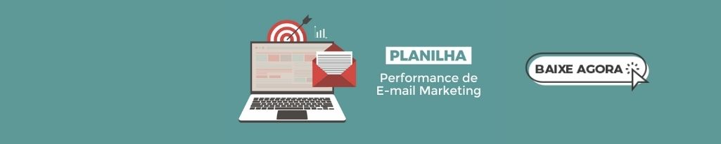 Banner da Planilha "Performance de E-mail Marketing". Banner da Planilha "Performance de E-mail Marketing".