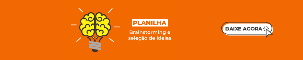 planilha brainstorming e seleção de ideias 
