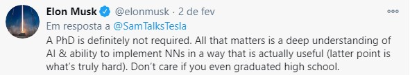 Tweet de Elon Musk sobre universidades Tweet de Elon Musk sobre universidades