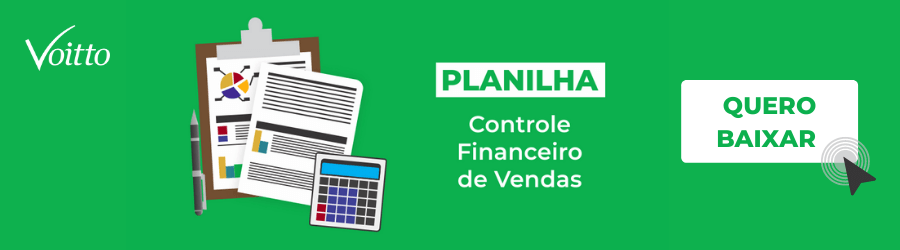 Planilha de controle financeiro de vendas