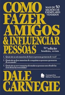 Capa do livro "Como fazer Amigos e Influenciar Pessoas".