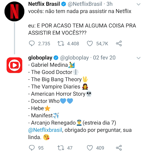 Exemplo de uso do Twitter