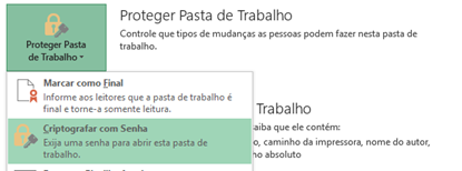 Protegendo um arquivo com senha Protegendo um arquivo com senha