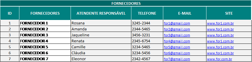 Exemplo: Planilha videoaula Exemplo: Planilha videoaula