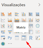 É possível criar matriz no Relatório do Power BI É possível criar matriz no Relatório do Power BI