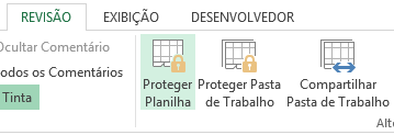 Como proteger a planilha inteira Como proteger a planilha inteira