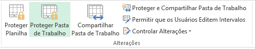 Protegendo uma pasta de trabalho Protegendo uma pasta de trabalho
