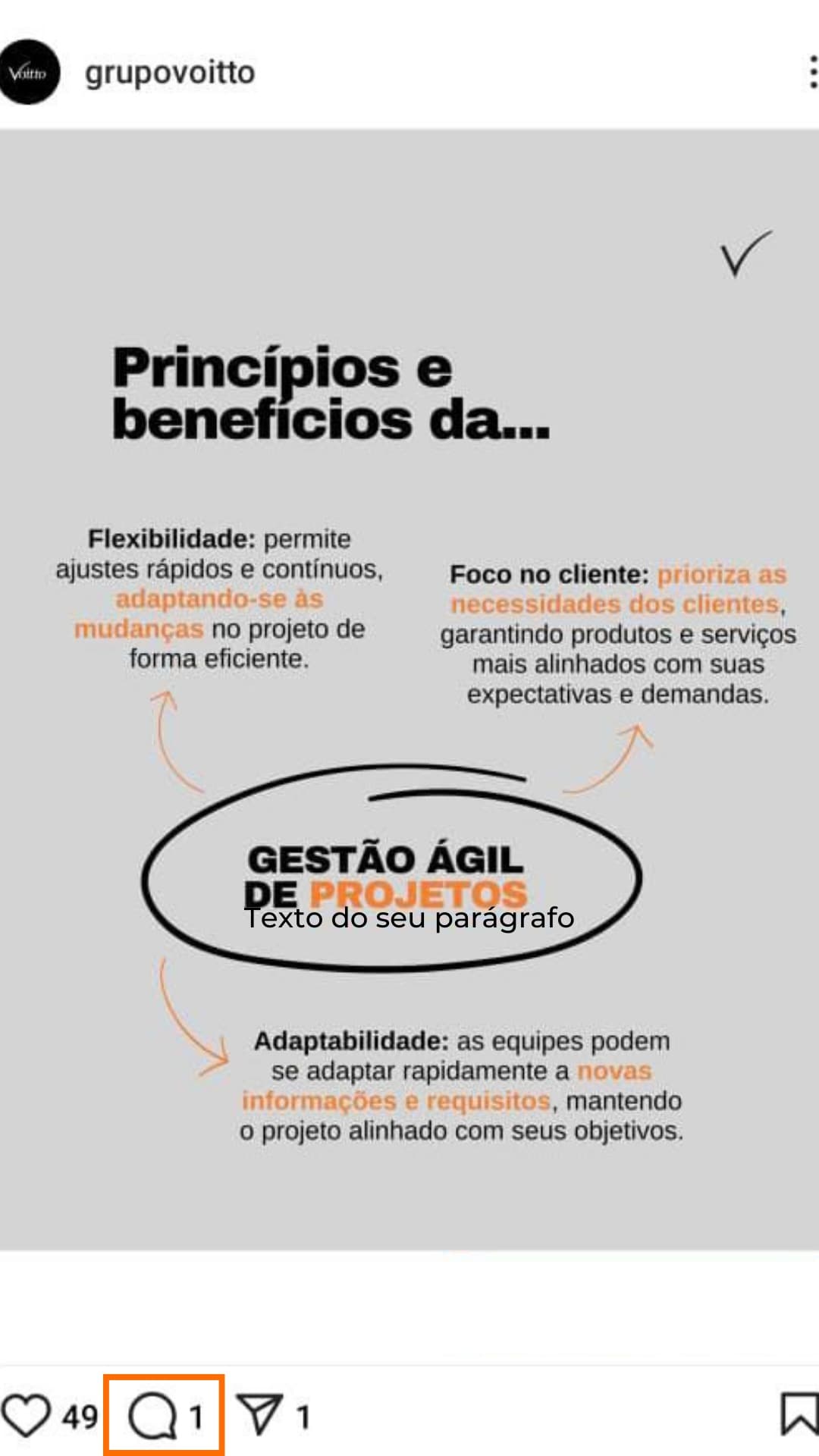 Como comentar em fotos