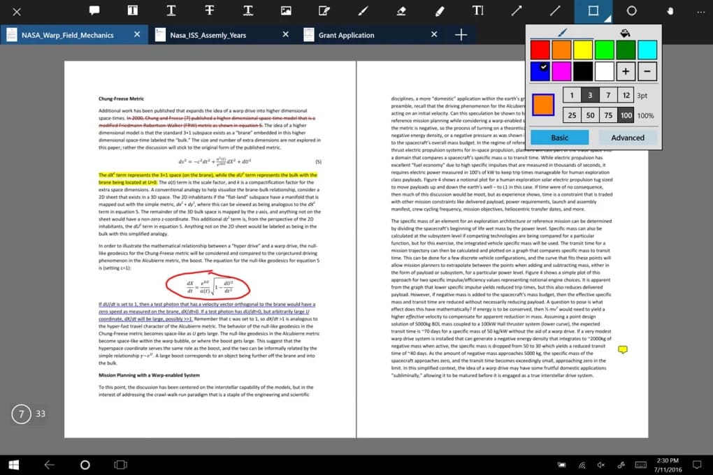 Interface do Xodo. 