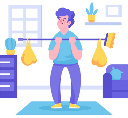 Rotina de exercícios físicos