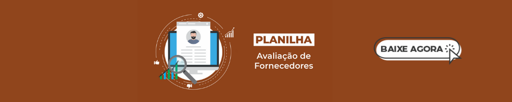 Banner da Planilha "Avaliação de Fornecedores". Banner da Planilha "Avaliação de Fornecedores".