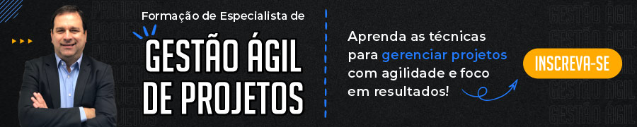 Banner da Formação de Especialista em Gestão Ágil de Projetos.