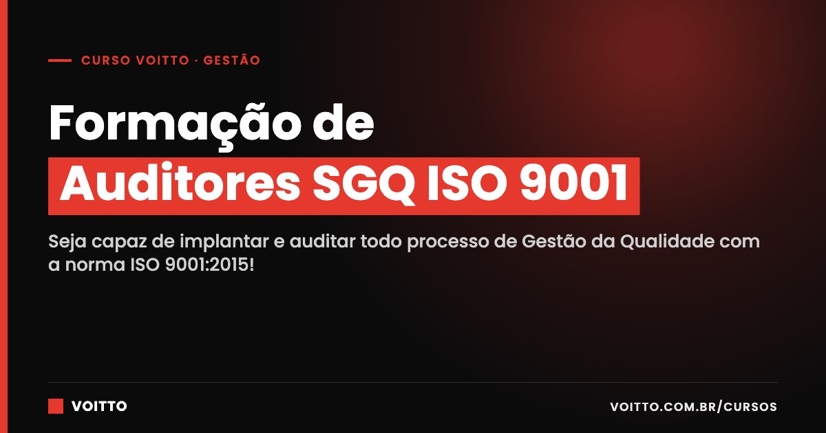 Formação de Auditores SGQ ISO 9001
